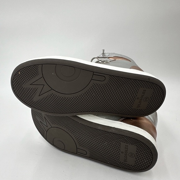 Old Soles Kids Silver High-Top Sneakers - Picture 5 of 5